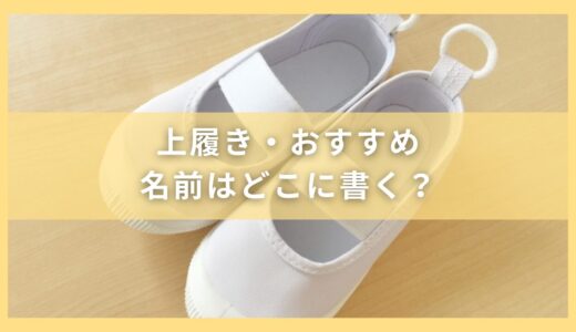 上履きどんな種類があるの？どこで買う？名前はどこに書く？何で書く？を紹介しました。